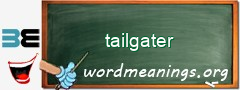 WordMeaning blackboard for tailgater